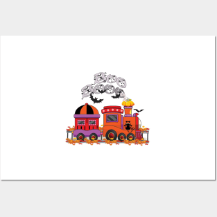 Boo Boo Halloween Train Posters and Art